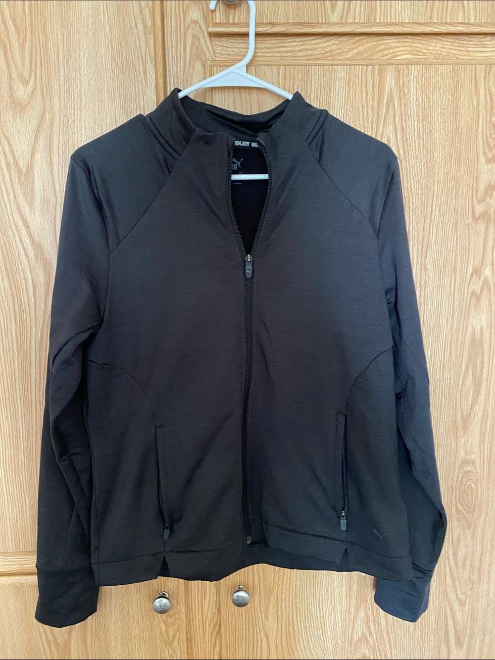 Puma Black Lightweight Full-Zip Shirt Jacket